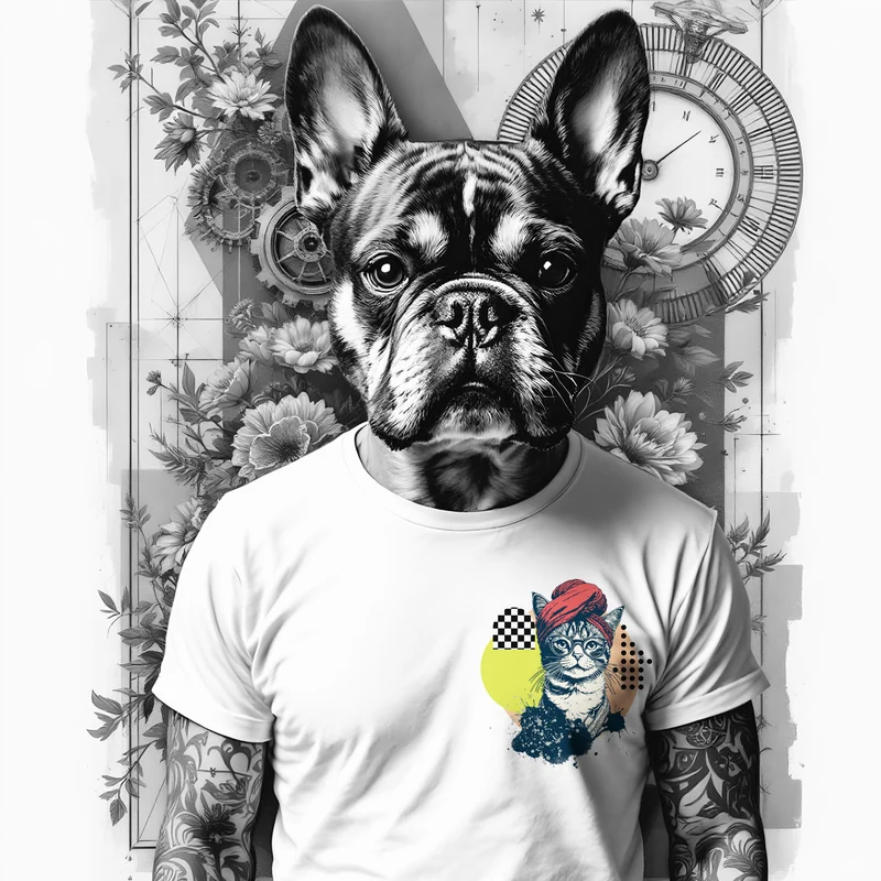 Bügelbild Set – Pop Art Guru Cat | Statement Set