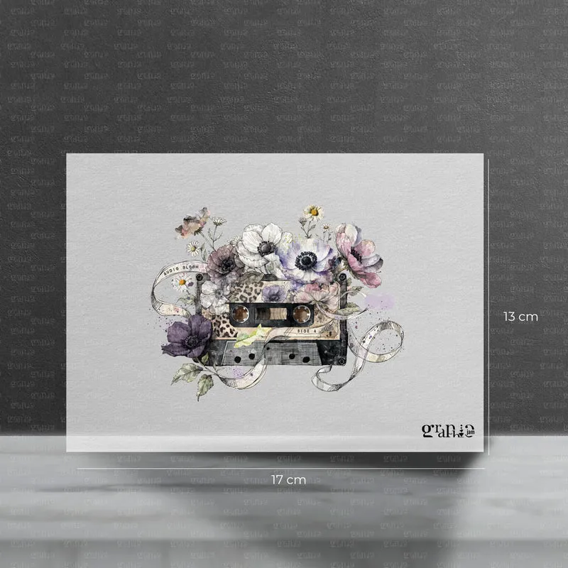 Bügelbild Audio Bloom