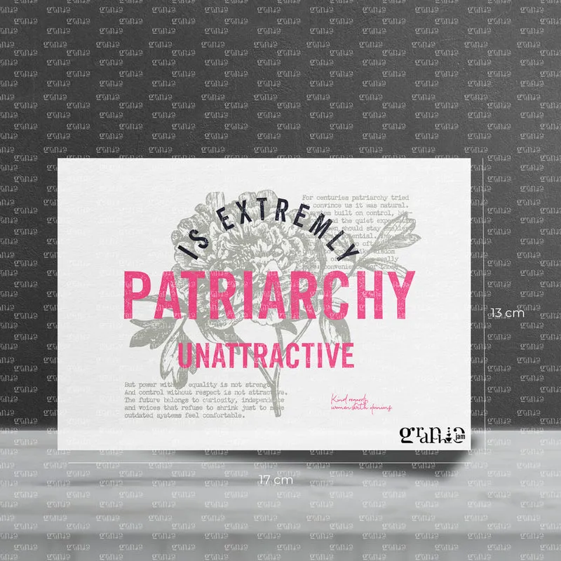 Bügelbild "Patriarchy is extremely unattractive"