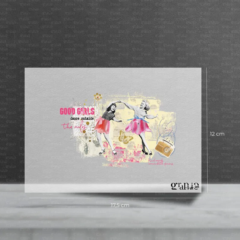 Bügelbild "Good Girls dance outside the rules."