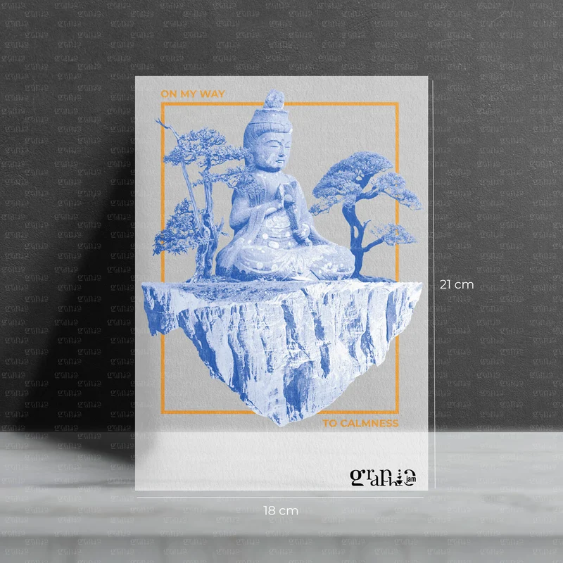 Bügelbild „Floating Buddha“