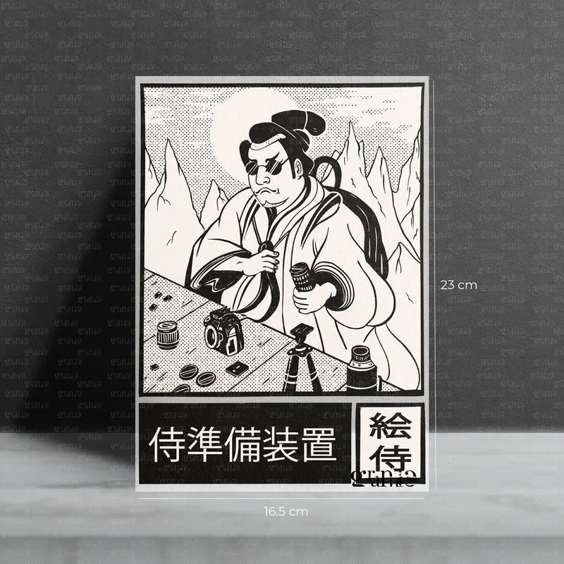 Bügelbild „Samurai Photographer“