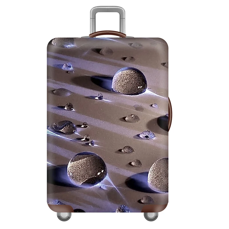 Unisex großer Hartschalenkoffer mit robustem Trolleygriff und elastischem Design-Schutzüberzug im Superhelden-Design Skanto