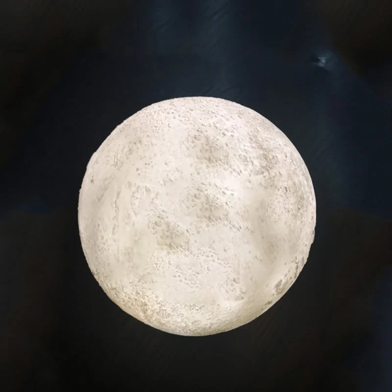 Skanto | Kreative Mini Wiederaufladbare 3D Gedruckte Mond 1-Licht LED Tischlampe