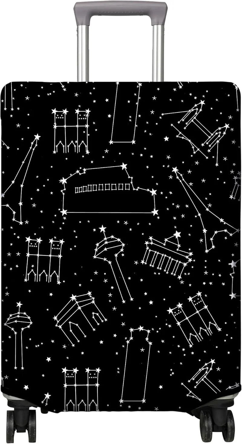 Unisexer nicht-elastischer Kofferbezug mit Paris-Motiv und wasserabweisendem Stretch-Stoff für Trolley Skanto