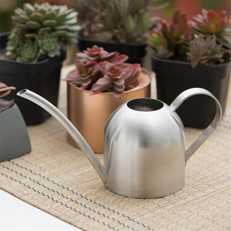 Gießkanne aus Edelstahl mit flexiblem Hals | Modernes Design | Perfektes Gießen | Rostet nicht