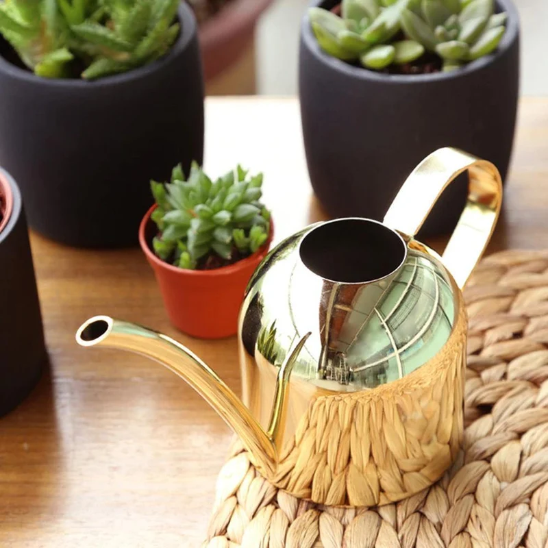 Gießkanne aus Edelstahl mit flexiblem Hals | Modernes Design | Perfektes Gießen | Rostet nicht