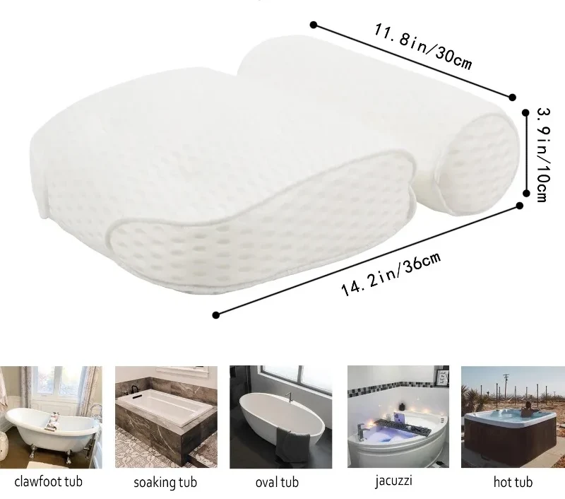 HydroComfort Luxus-Badekissen Skanto