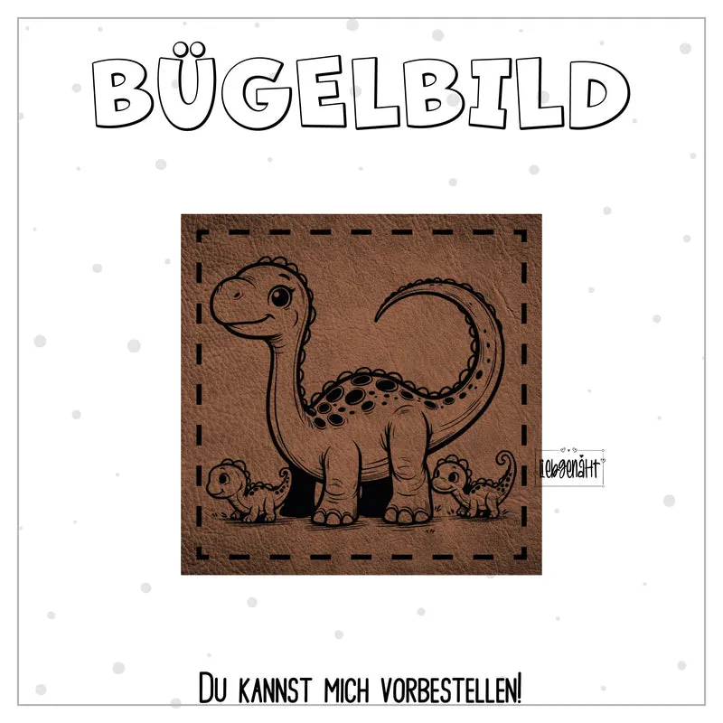 VORBESTELLUNG! Bügellabel Dinosaurier