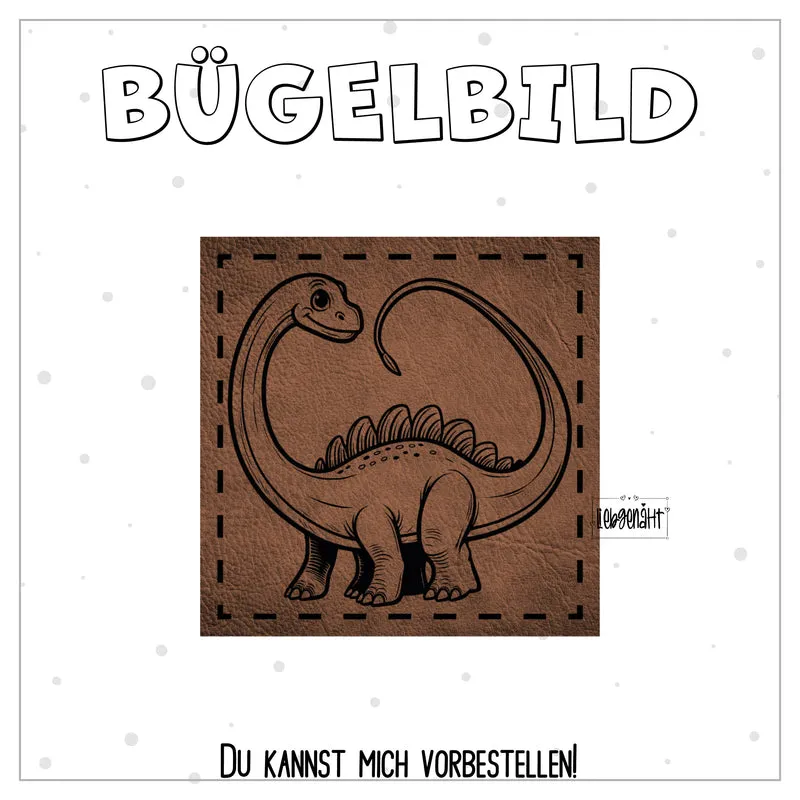 VORBESTELLUNG! Bügellabel Dinosaurier