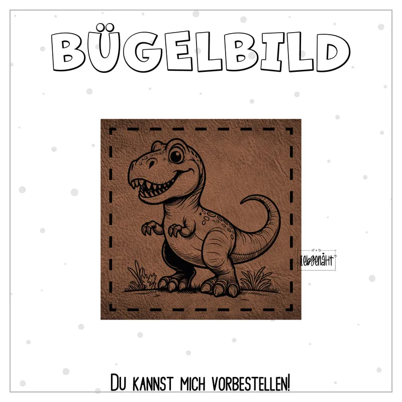 VORBESTELLUNG! Bügellabel Dinosaurier