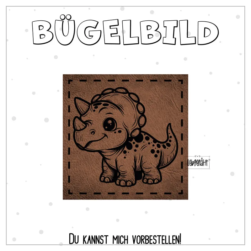 VORBESTELLUNG! Bügellabel Dinosaurier