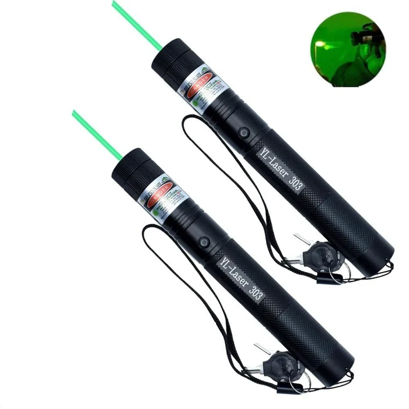 Hochleistungs-Laserpointer 303 | Leistungsstarker grüner Strahl für große Entfernungen | Skanto