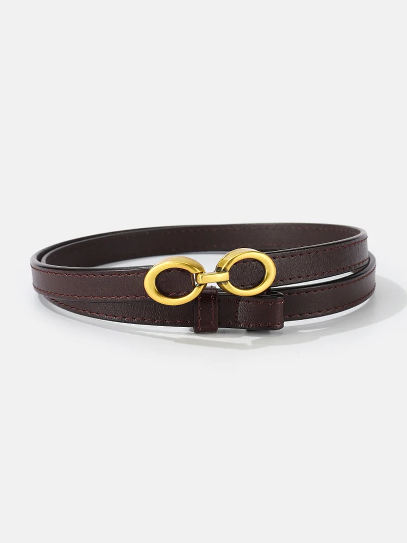 LuxeRing Belt – Eleganter Ledergürtel für Damen Skanto