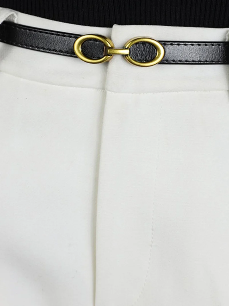 LuxeRing Belt – Eleganter Ledergürtel für Damen Skanto