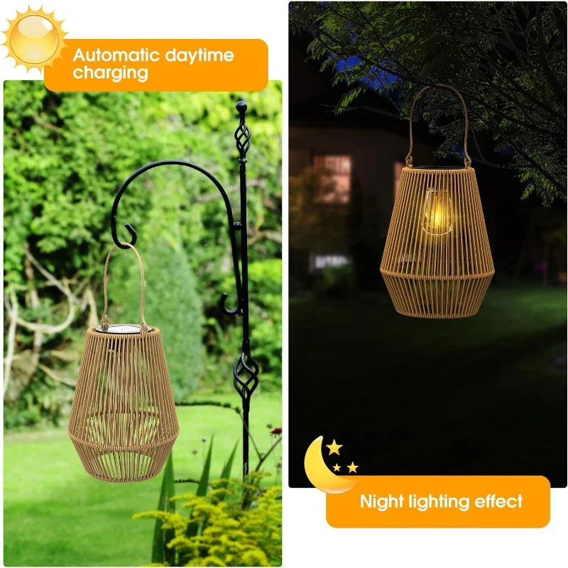 Solar-Rattan-Laterne Skanto