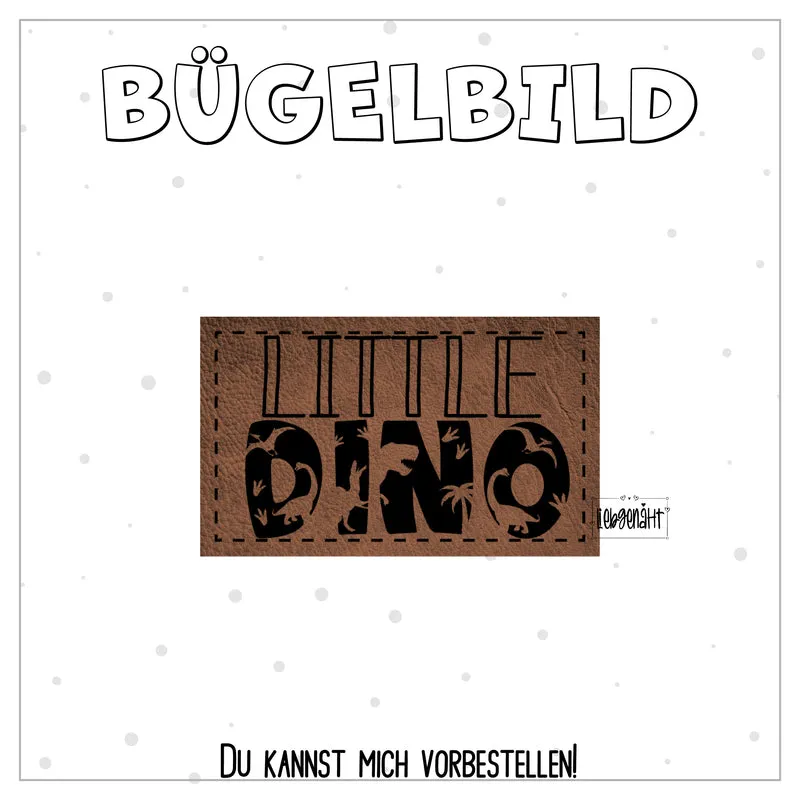 VORBESTELLUNG! Bügellabel Little Dino