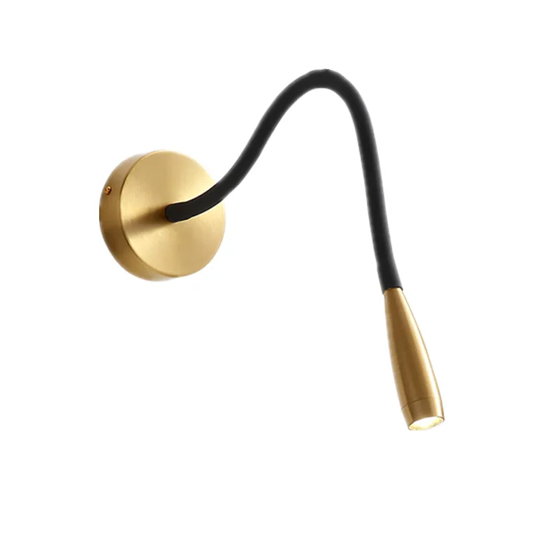 Moderne Wandleuchte mit flexiblem Arm für den Innenbereich – Verstellbare LED-Wandlampe für Wohn- und Schlafzimmer | Skanto