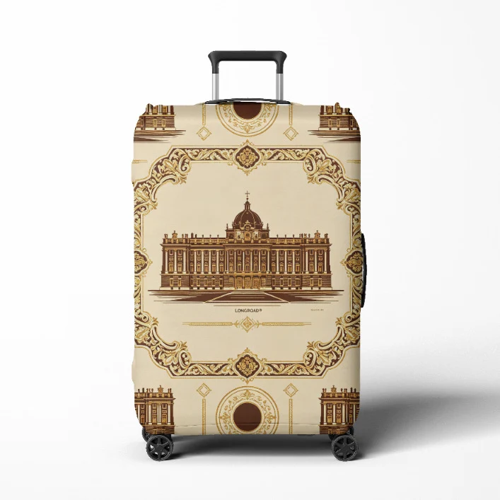 Damenkoffer Skanto mit elegantem Barockmuster