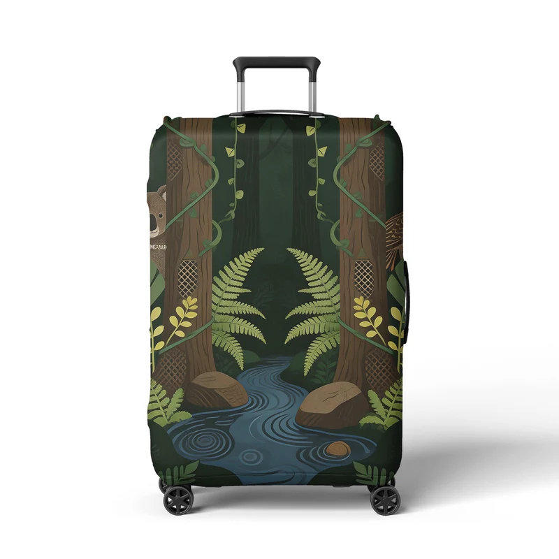 Damen Kofferhülle mit farbenfrohem Korallendesign Skanto