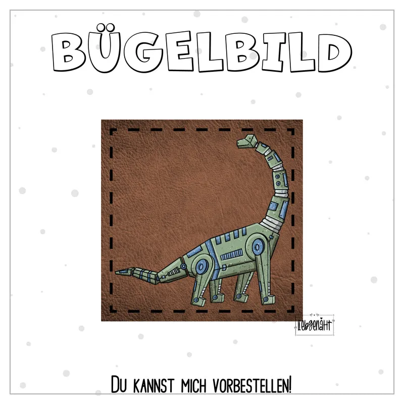 VORBESTELLUNG! Bügellabel - Katzengold - DinoTech