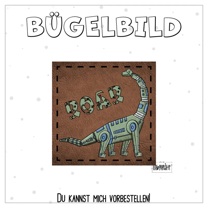 VORBESTELLUNG! Bügellabel - Katzengold - DinoTech