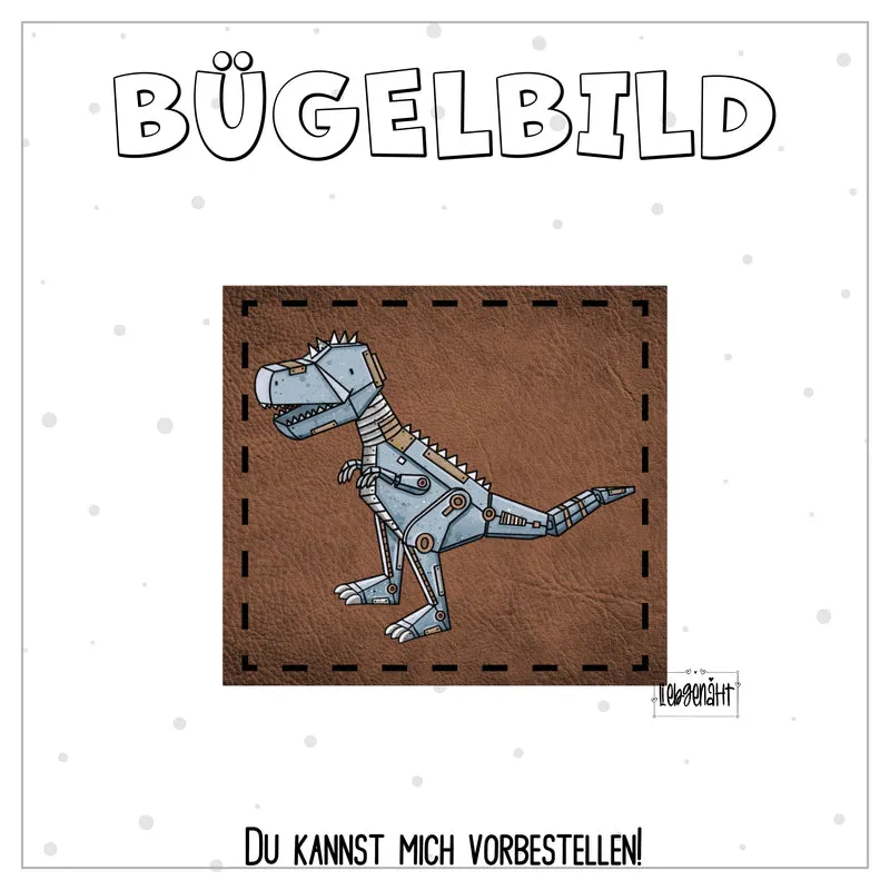 VORBESTELLUNG! Bügellabel - Katzengold - DinoTech