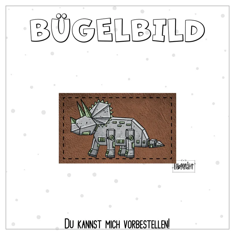 VORBESTELLUNG! Bügellabel - Katzengold - DinoTech