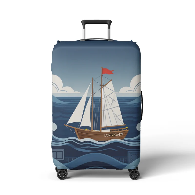Damen Kofferhülle mit Strandmotiv Skanto