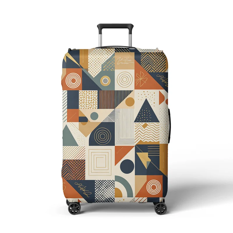 Damen Kofferhülle mit modernem Grafikdesign Skanto