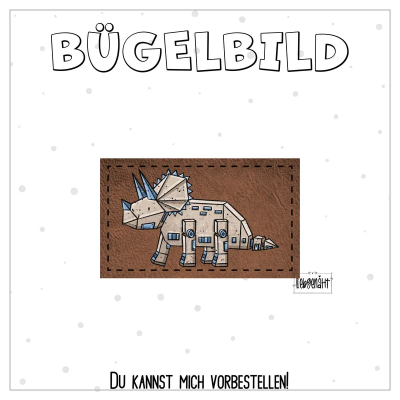 VORBESTELLUNG! Bügellabel - Katzengold - DinoTech