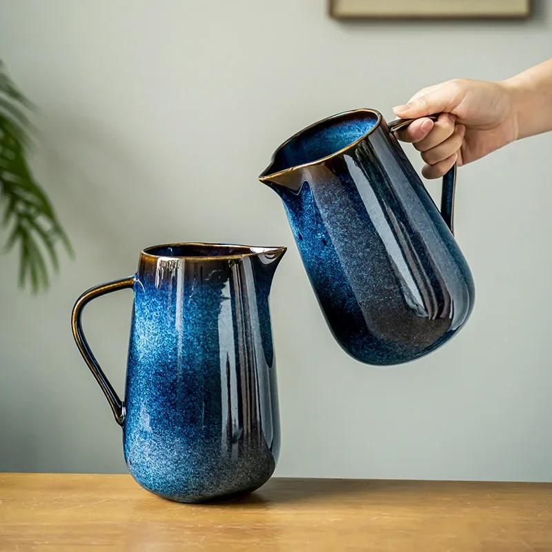 Laguna Kiln Blaue Keramikkanne Skanto