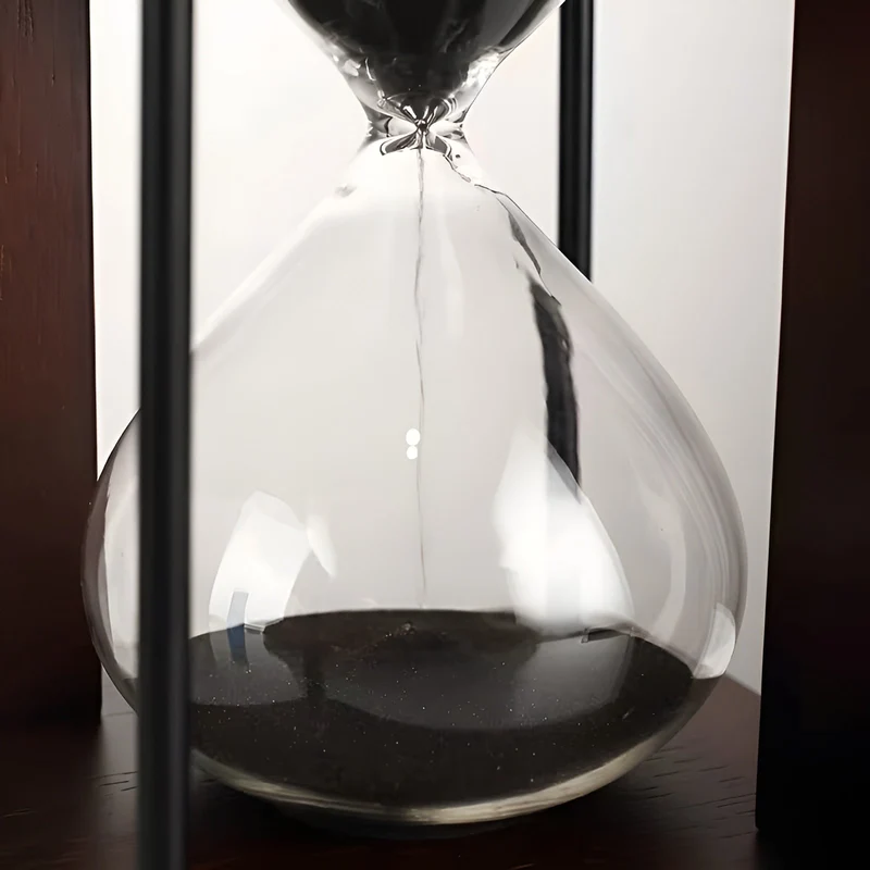 30-Minuten-Sanduhr – Massivholzrahmen & dekorativ | Ideal für Büro und Zuhause | Skanto