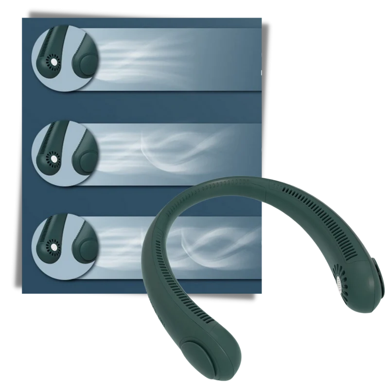 Tragbarer Mini-Halsventilator, wiederaufladbar