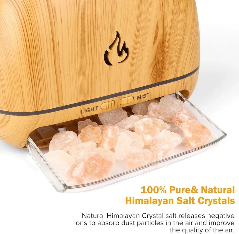 Woyuosn 3-in-1 Himalaya-Salzstein-Aroma-Diffusor-Schale